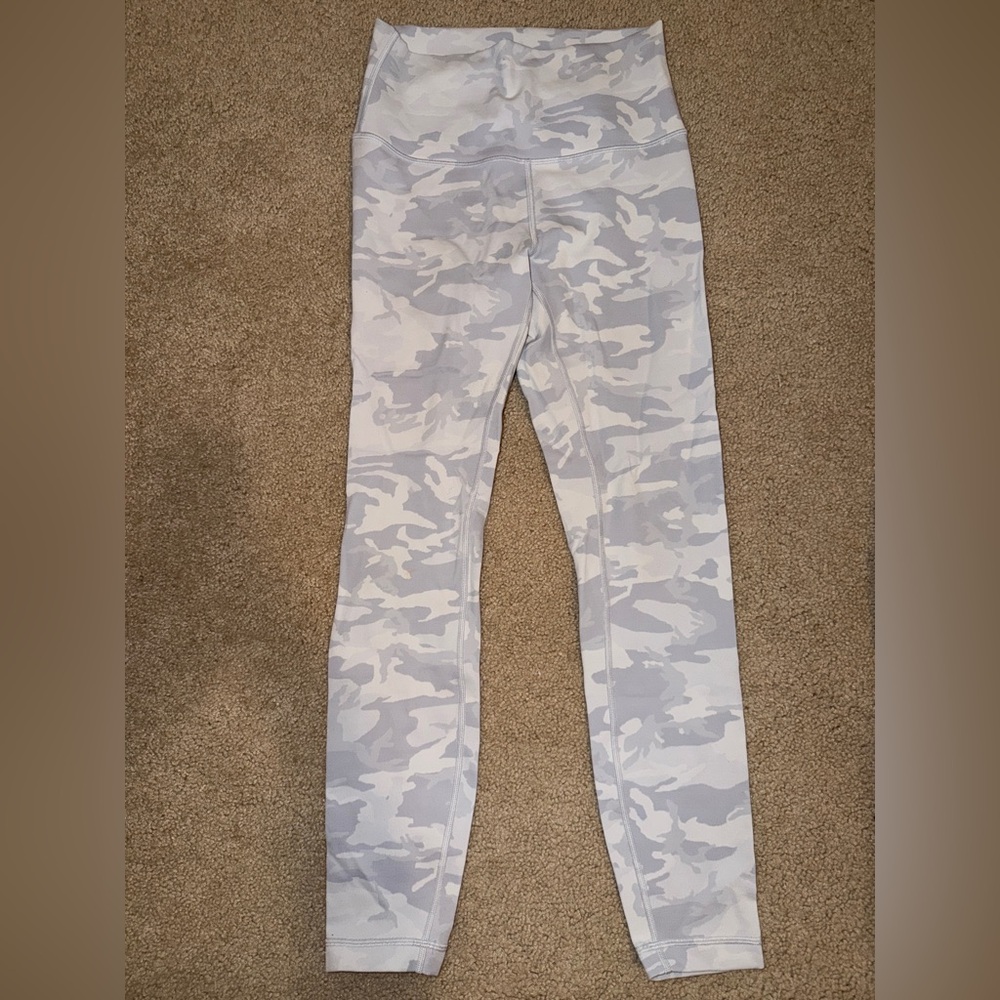 lululemon athletica Gray Camo Leggings